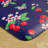 DRAPER JAMES Fruit Cherry Blossom Bistro Bevel Edge Comfort Kitchen Mat, Navy/Red, 20"x39"-123687342-123687343
