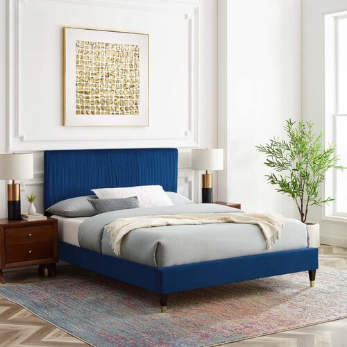 Willa Arlo Interiors Troyer Upholstered Platform Bed | Wayfair