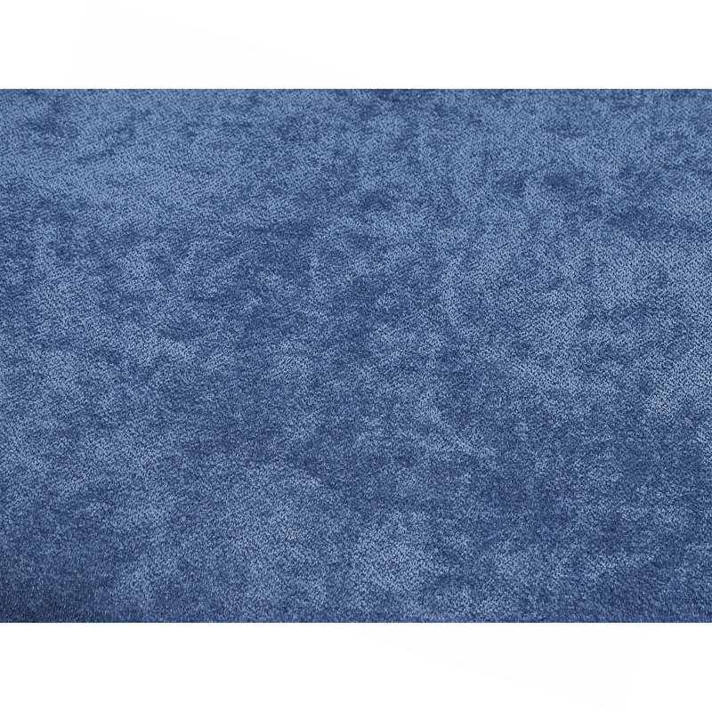 Ensemble de salle à manger 5 pièces à finition noyer avec plateau en marbre gris et chaises rembourrées bleues