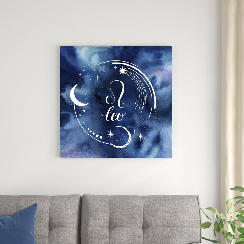 " Watercolor Astrology V " by Grace Popp, 30" H x 30" W