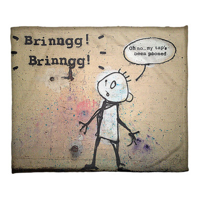 Tap Phoned Fleece Blanket