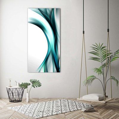 Waves Abstraction - Wrapped Canvas Print