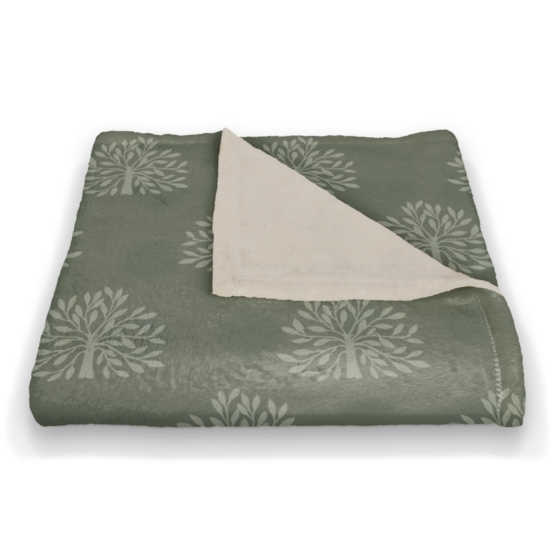 Hand Woven Throw Blanket, Green