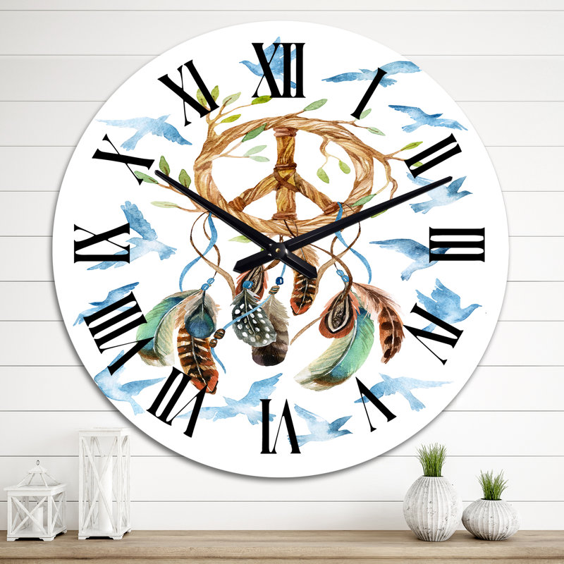 Horloge murale rétro, Surdimensionné