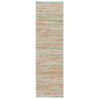 Jute tissé à la main Cape Cod 236; Tapis en coton sans motif