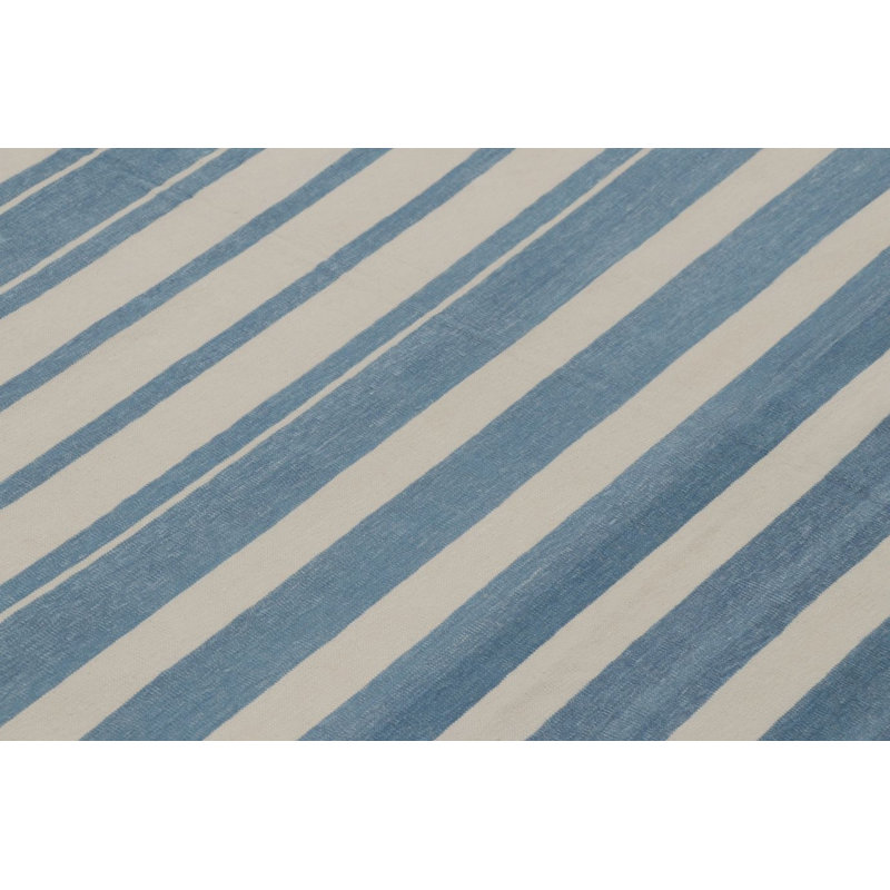 Cotton Striped Area Rug, Rectangle 12' x 15'