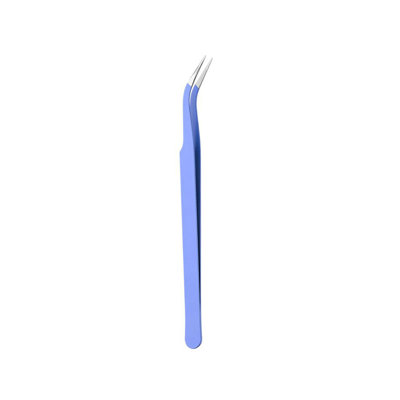 Makeup tweezer Elbow Tweezers Precision Tweezers Enhanced Stainless Steel For Electronics Crafts Soldering And Experimental Work Curved Tweezers For Jewelry Making