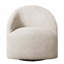 Fauteuil demi-tonneau en polyester avec base en métal