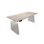 Bureau 70,87 po rectangulaire en bois massif blanc multi-niveaux avec fonction de levage-129932689