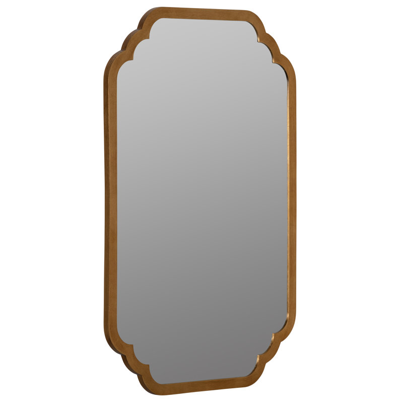 Covell Scalloped Arch Accent Mirror, Gold Leaf
