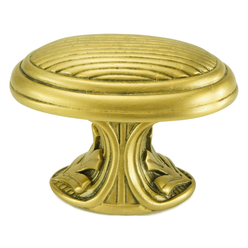 CAMBRIDGE KNOB IN PLATE, Gold