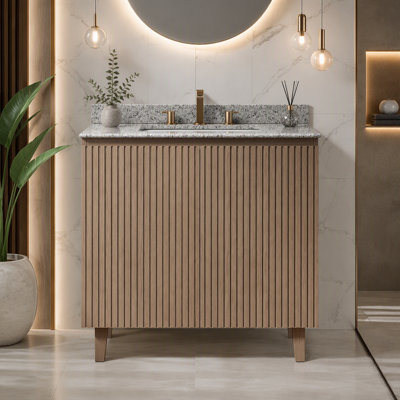 Freestanding Standard With Granite Top