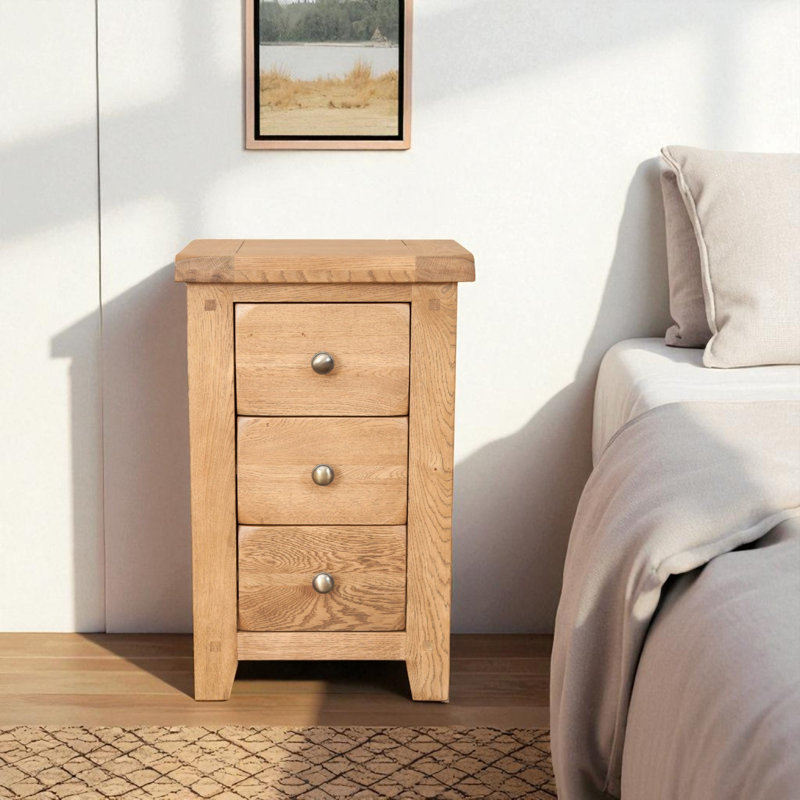 Latimer 45cm W Solid + Manufactured Wood Bedside Table