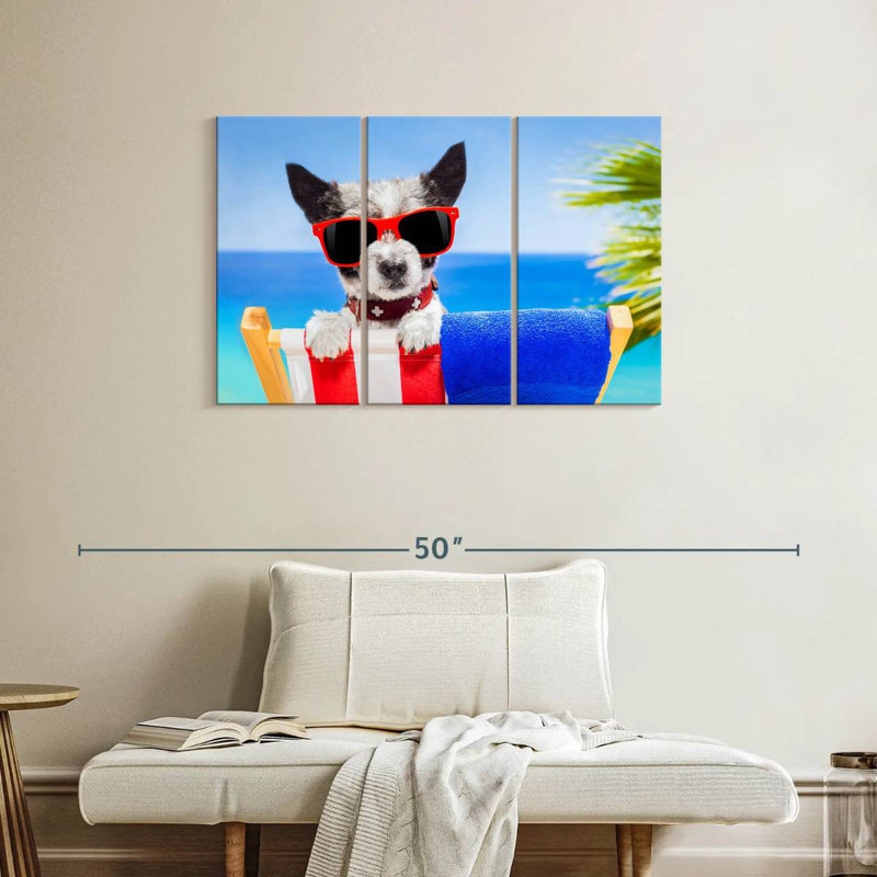 Ketti Beach Chic Dog, 24" H x 38" W