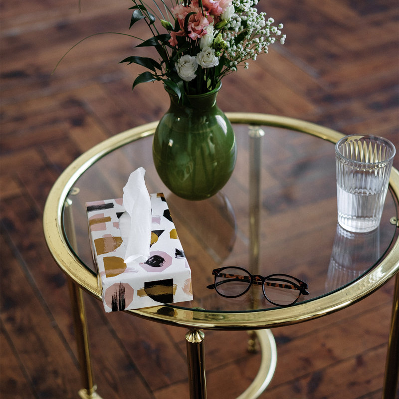 Boerner Glass Table Top, 0.38" H x 18" W x 18" D