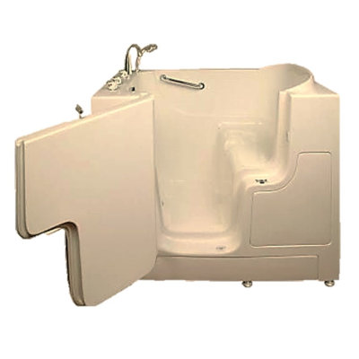 Baignoire de trempage gauche avec robinet intégré 52 po x l 30 po avec siège intégré L 52 po x l 30 po
