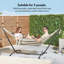 2 Person Stripe Hammock with Frame