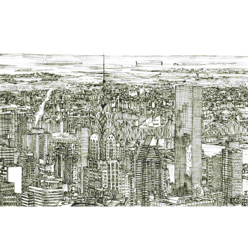 Croquis de l'horizon I, H 8 po x l 12 po