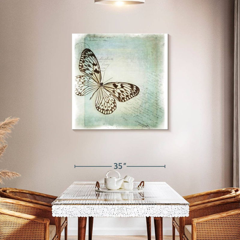 Brampt Floating Butterfly I, 36" H x 36" W