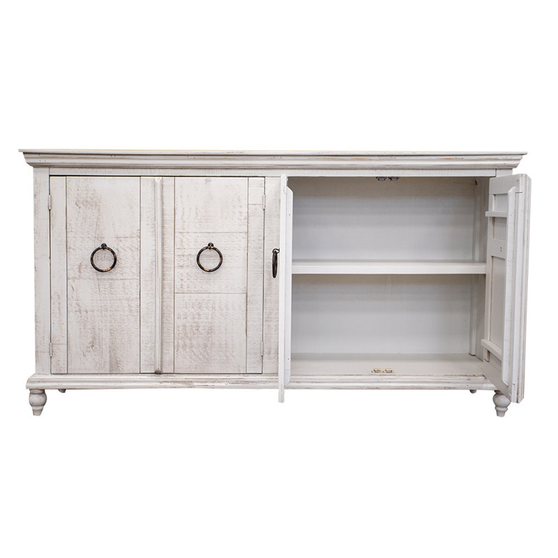 Aboubakry 73.5'' Solid Wood Sideboard, Ivory