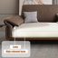 Causeuse coussin en cuir véritable Coffee-166867286-166867284