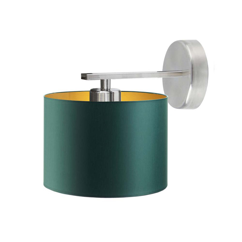 Eloy Armed Sconce, Silver, Green
