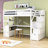 Casner 2 Drawer Loft Bed with Built-in-Desk by Harriet Bee-942134045-942134044