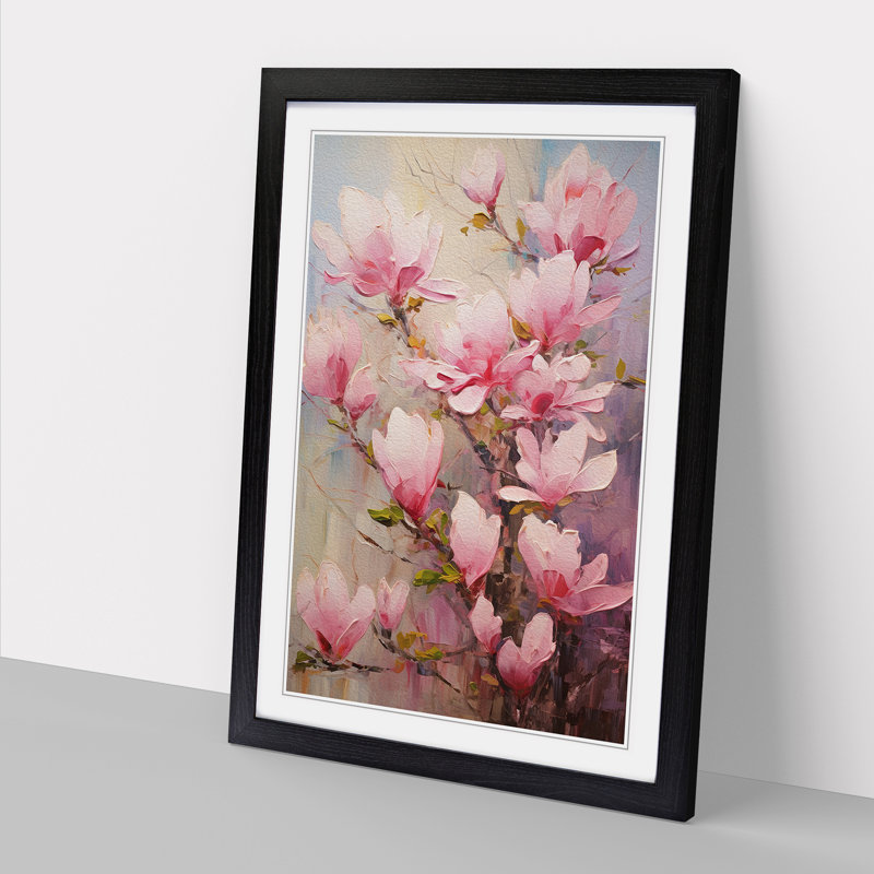 Single Picture Frame Print on Wood, 34cm H x 25cm W, Black Framed