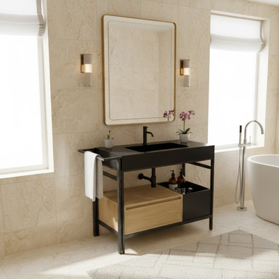 Meuble-lavabo de style industriel 36 po