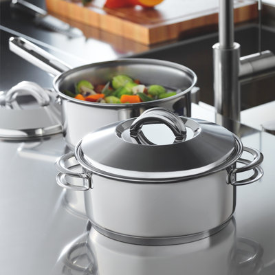 Solar 9 - Piece Stainless Steel Cookware Set