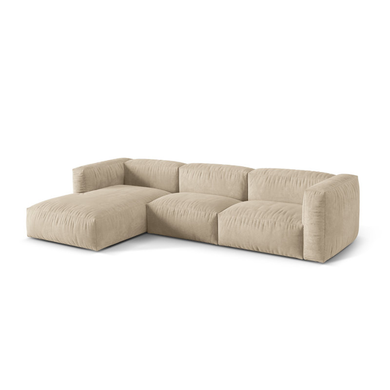 Bedar 3 Seater Corner Sofa , Green