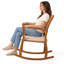 Solid Wood Rocking Chair