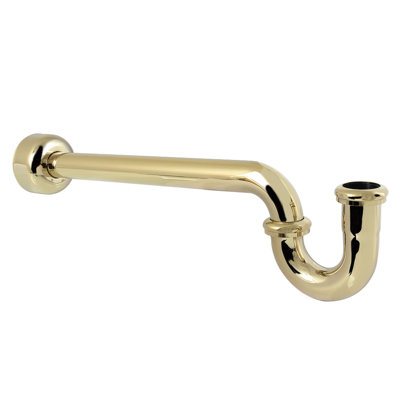 Kingston Brass CC6181 1-1/4" P-Trap With Box Flange, 18" Length, 18 Gauge