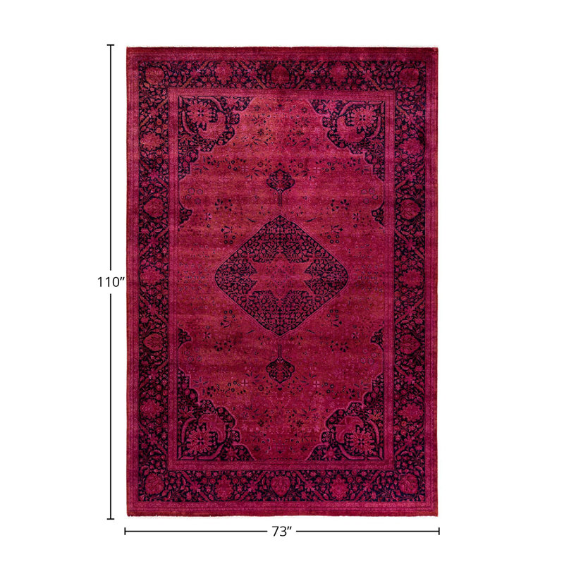 Daijanay One-of-a-Kind 6' 1" x 9' 2" Hand Knotted Area Rug