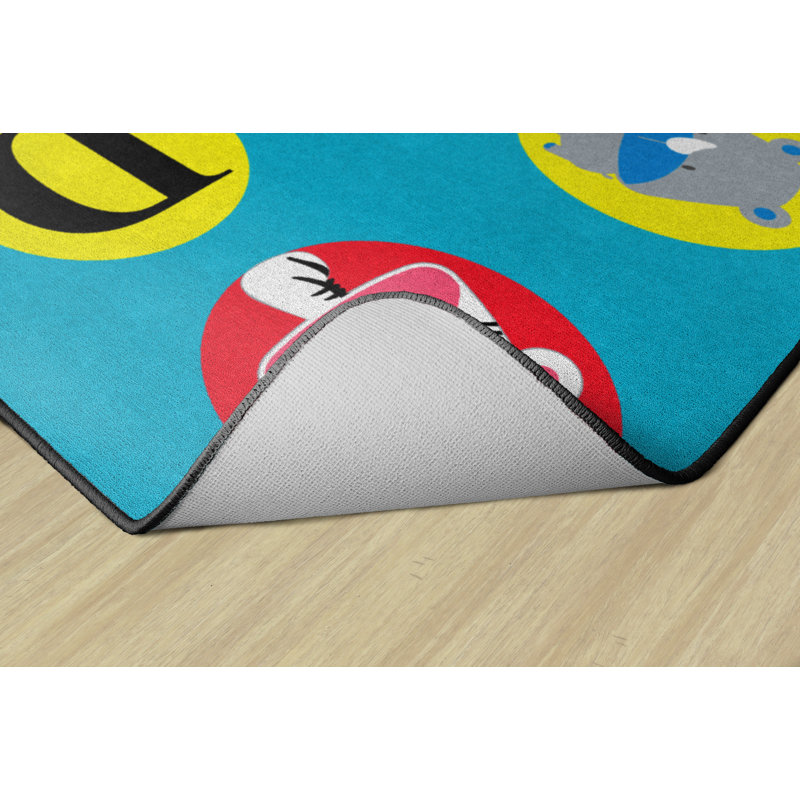 Tapis bleu/vert Brutus, Rectangle 6 pi x 8 pi 4 po