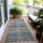 Maelis Blue Washable Indoor-Outdoor Rug - -1342988528