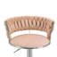 Andraya Swivel Upholstered Adjustable Height Counter Stool with Metal Frame-962366006