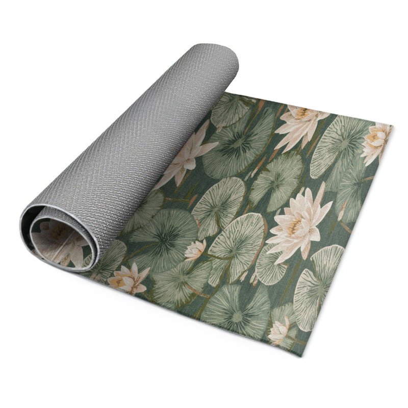 Tapis d'intérieur et d'extérieur brun Botanical, Rectangle 4pi x 6 pi