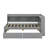 Twin Size L-Shaped Bookcases Bed With Power Outlets, USB And Two Drawers-911096460