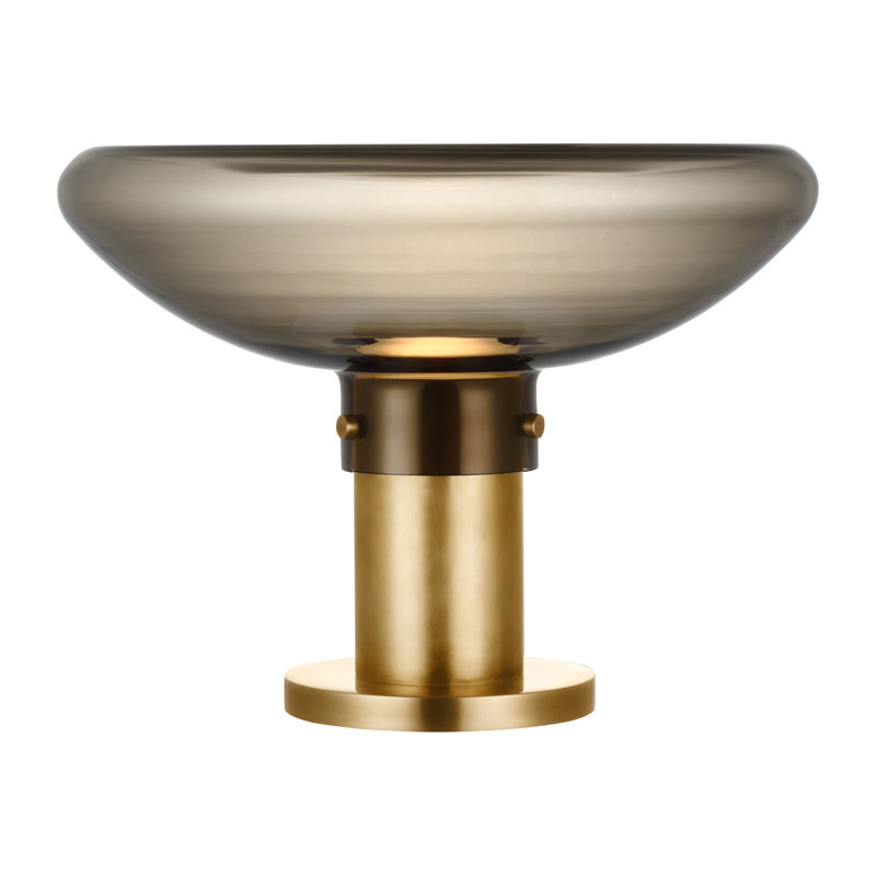 Morgan LED Table Lamp, Smoke, Hand-Rubbed Antique Brass