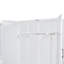 Grand lit escamotable mural avec placard, blanc
