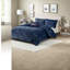 Ensembles de literie en velours de luxe pour lit simple TG, bleu marine confortable pour la maison