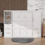 Grand lit escamotable avec tiroirs et tablettes-381021203