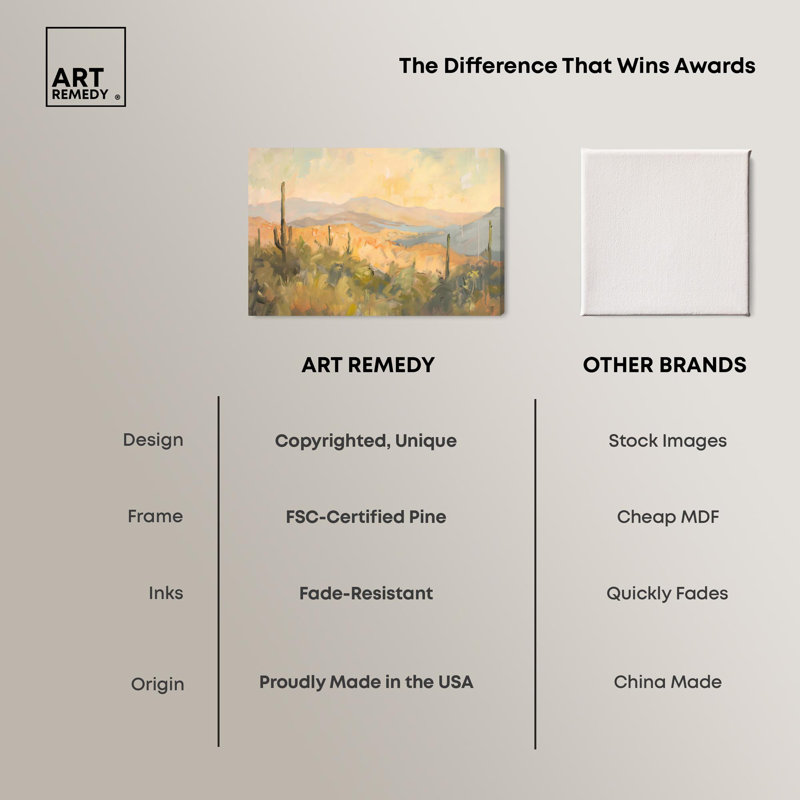 «Arizona Fields», toile classique par Art Remedy, Toile tendue, H 30 po x l 45 po