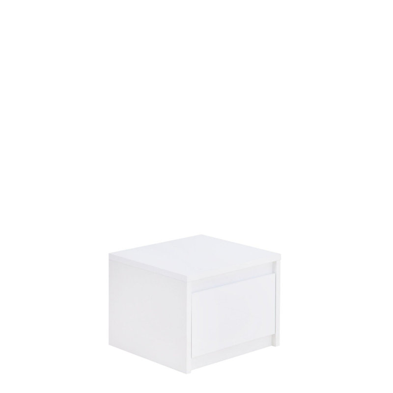 Italia 47cm W Manufactured Wood Bedside Table