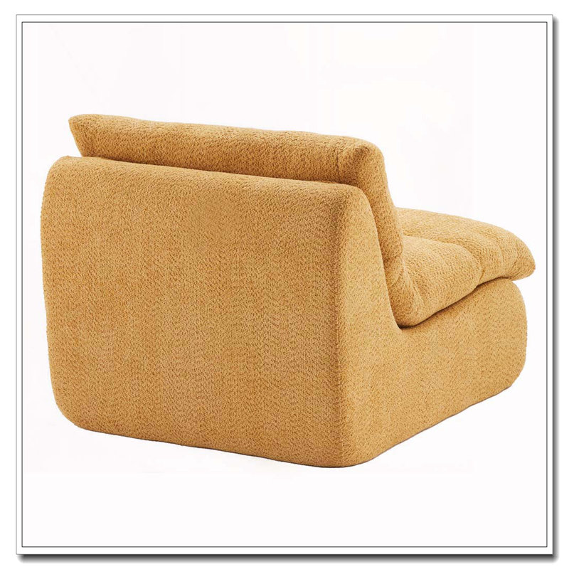 Fauteuil moderne avec assise moelleuse, Gingembre gingembre