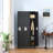 Metal Lockers With Materials - Home Gym Office Garage, Black Spacious Storage Locker For All Purposes