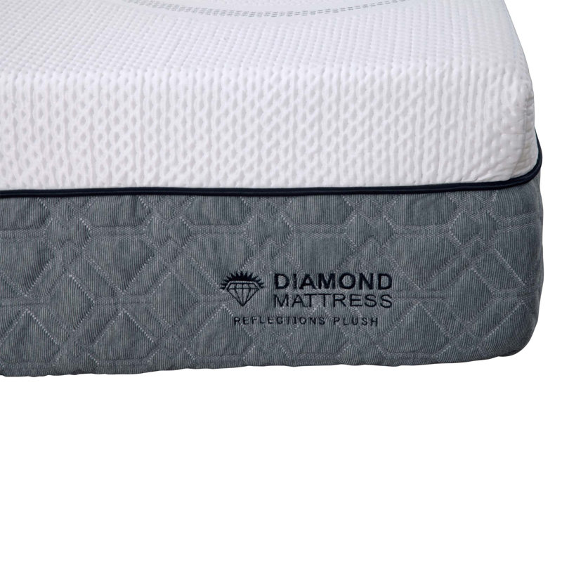 Mousse à mémoire de forme Capri Graphene, froide, conforme, réactive 12 po, Très grand lit
