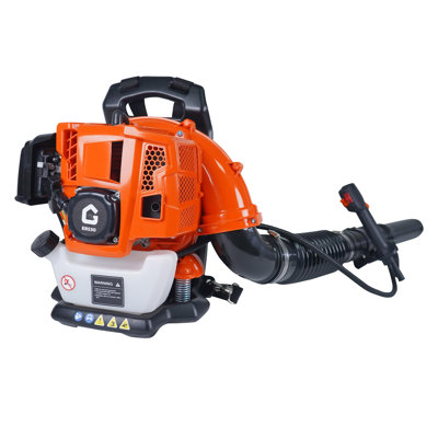 High-Power Gas Leaf Blower Backpack, 2-Stroke Engine, 780 CFM, 270 MPH, Portable, Powerful, Low Noise,Ideal for Lawn, Yard, Leaves & Snow Removal