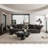 Cloud-Shaped Coffee Table with Spherical Legs – Matte Black